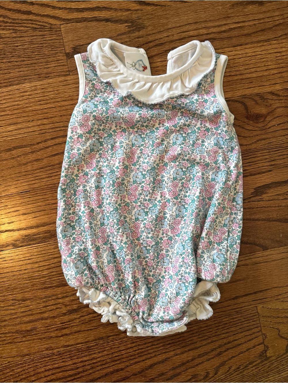 Dear James floral Ruffle Collar Baby Romper 2T